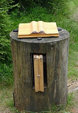 本書,樹樁,神話路徑