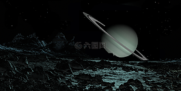 土星,空间,科幻小说