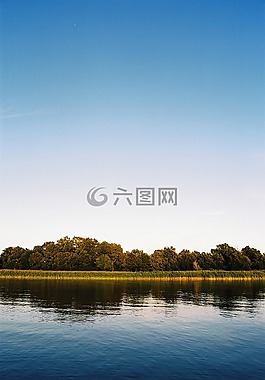 湖,景觀,水