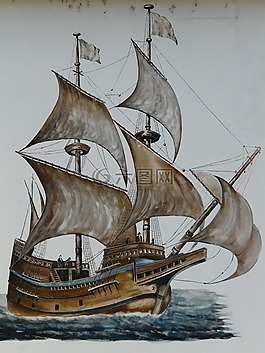 引导,帆船,zweimaster