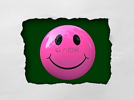 笑臉,紫丁香,球