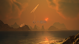 景觀,云,土星