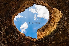 洞穴,孔,景觀