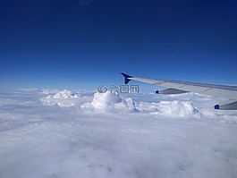 空氣,查看,云