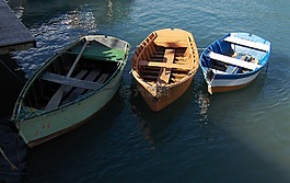 小船,劃船,海灘