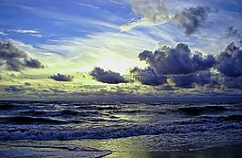 海,海景,水