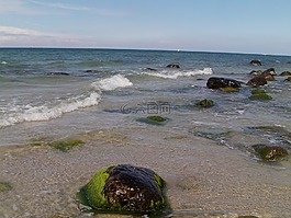 爾根,海灘,水