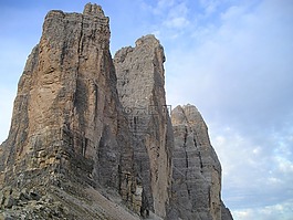 三個 zinnen,北墻,北側(cè)