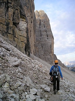 登山,登山者,三個 zinnen