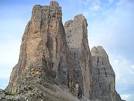 三個 zinnen,北墻,北側(cè)