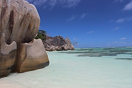 塞舌爾,海灘,熱帶小島