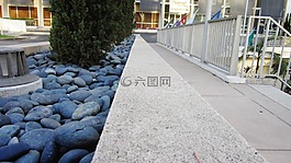 巖,鵝卵石,人行道
