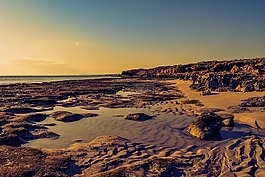 海灘,海岸,海