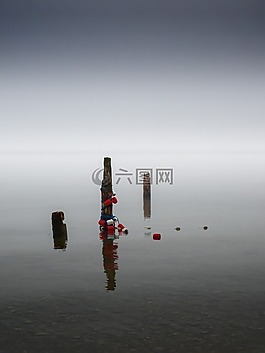 水域,湖,寬