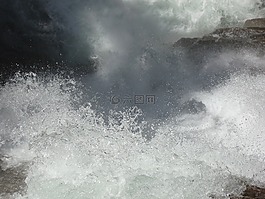噴霧,水,運動