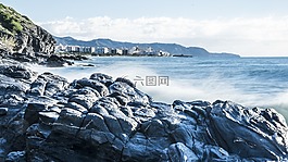 黎明,海灘,guilche