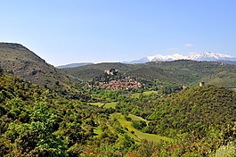 村,山,法国