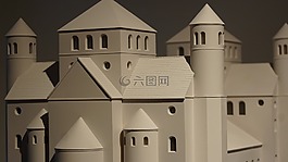 模型,memleben 修道院,中世纪