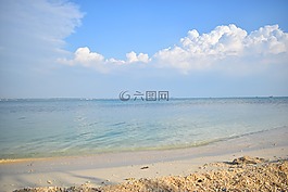 海灘,海,水