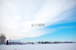 冬天谷倉(cāng),雪,農(nóng)村
