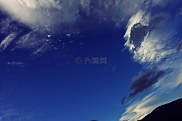 天空,云計算,云