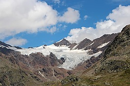 高山,冰川,意大利