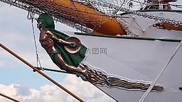 船舶,帆船,galionsfigur