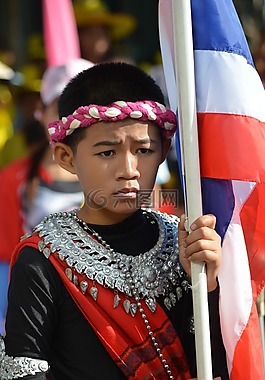 男孩,肖像,thailad