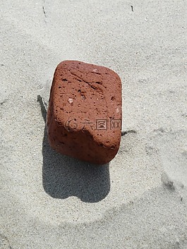 石,磚,海