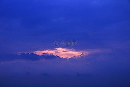 日落,天空,光