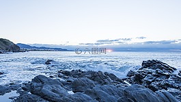 黎明,海灘,guilche