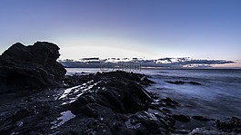 黎明,海灘,guilche