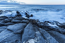 黎明,海灘,guilche