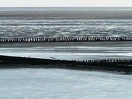 北海,防波堤,墻