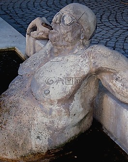 數(shù)字,石,雕塑