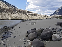 弗雷澤河,海岸線,沙
