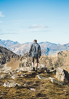 草,山,谷