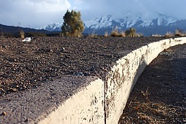 路,花邊,山