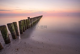 海灘,波羅的海,海