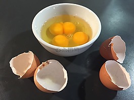 雙,蛋黃,雞蛋