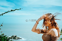 女孩,美丽的女人,可悲的女孩