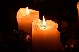 蠟燭,光,金