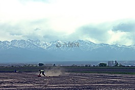 景觀,山,兒童