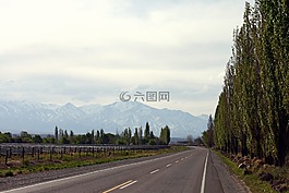 路线,山,路