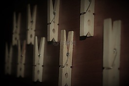 曬衣繩,掛,木材
