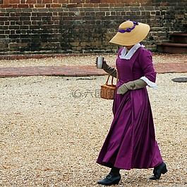 女子,服裝,reenactor