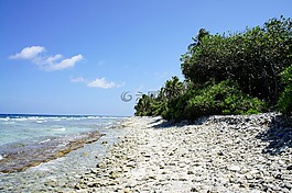 马尔代夫,岛,蓝色