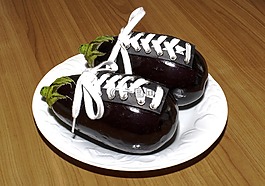 茄子,鞋子,蔬菜