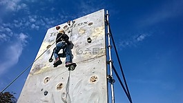 攀登墻,爬,人工
