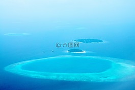 马尔代夫,岛,蓝色